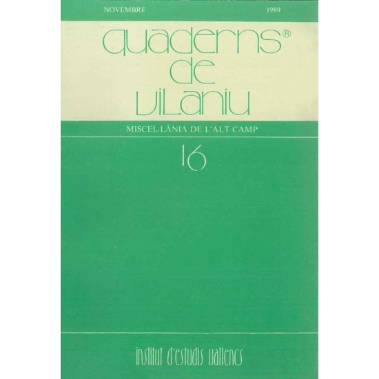 Quaderns de Vilaniu, núm 16 (1989)