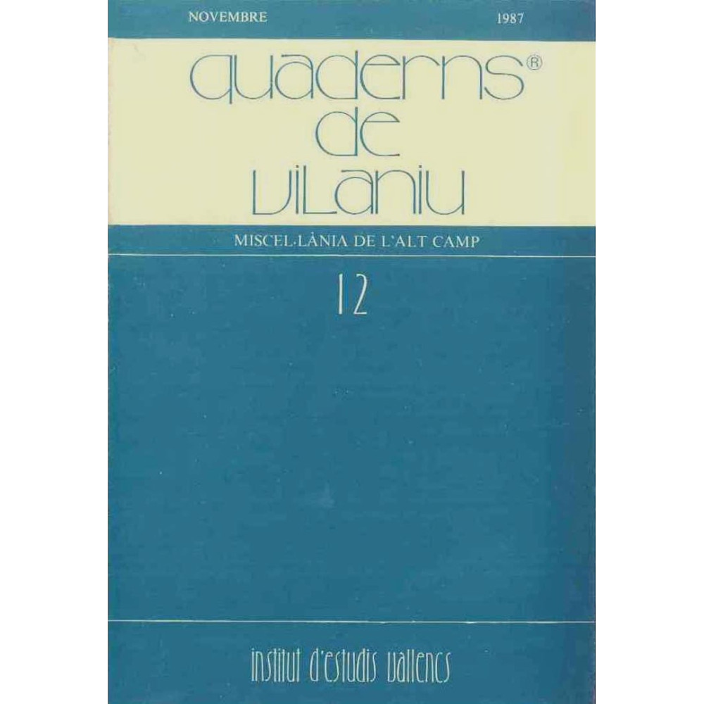 Quaderns de Vilaniu, núm 12 (1987)