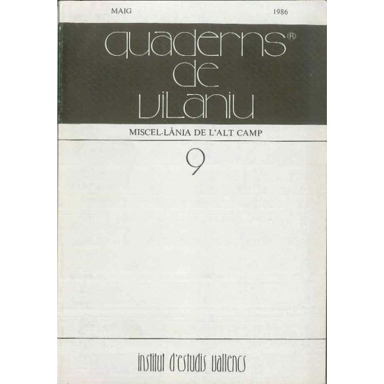 Quaderns de Vilaniu, núm 9 (1986)