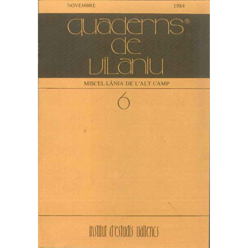 Quaderns de Vilaniu, núm 6 (1984)
